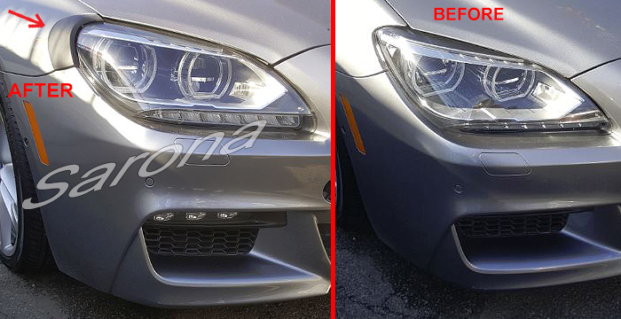 Custom BMW 6 Series Coupe, Convertible & Sedan Eyelids (2012 - 2019) - $110.00 (Part #BM-032-EL)